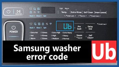 ub code on lg washer|Ub Error on LG Washer 